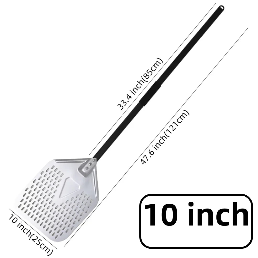 Pizza Perforated Shovel Paddle - ShortLong Handle Baking Tool for Oven - ZOOMNSTORE