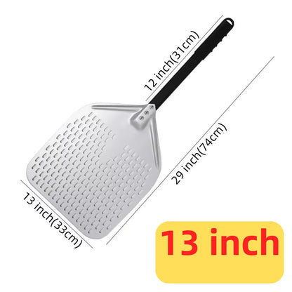Pizza Perforated Shovel Paddle - ShortLong Handle Baking Tool for Oven - ZOOMNSTORE