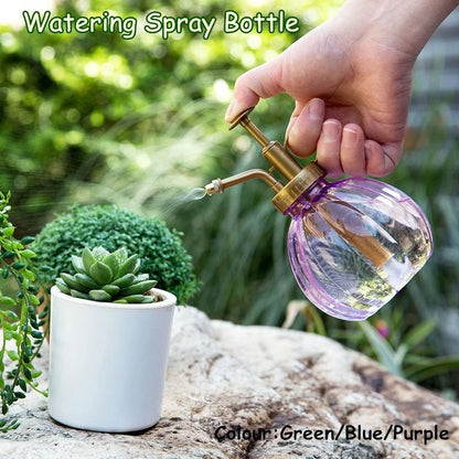 Plant Watering Mister - 350ml Clear Plastic Spray Bottle With Pump Action Trigger - ZOOMNSTORE