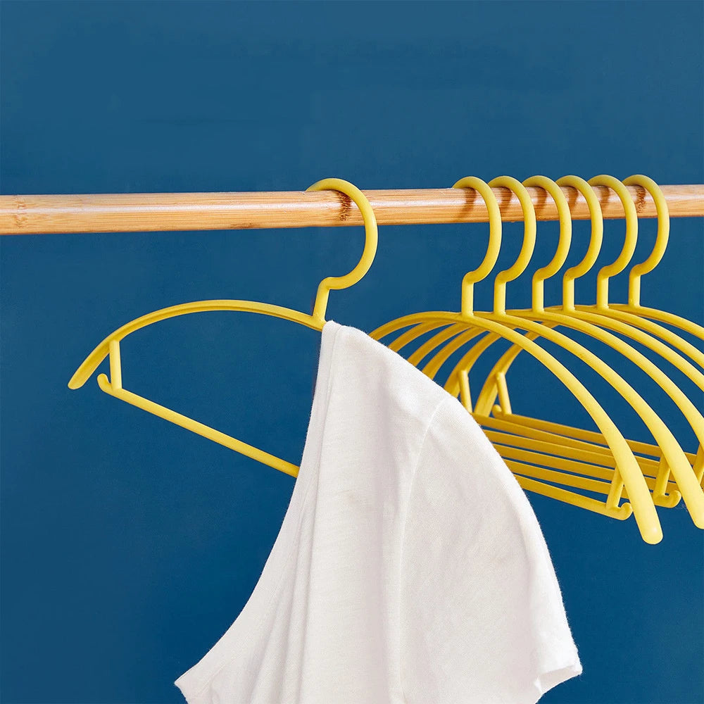 Plastic Clothes Hanger - Wide Shoulder Arc Design Semi-Circular Household Organizer - ZOOMNSTORE