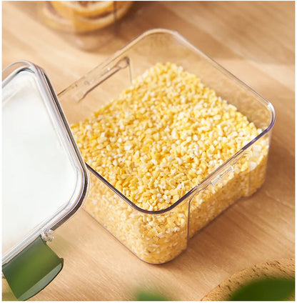 Plastic Food Storage Box - Sealed Airtight Kitchen Storage Containers for Pantry & Fridge - ZOOMNSTORE