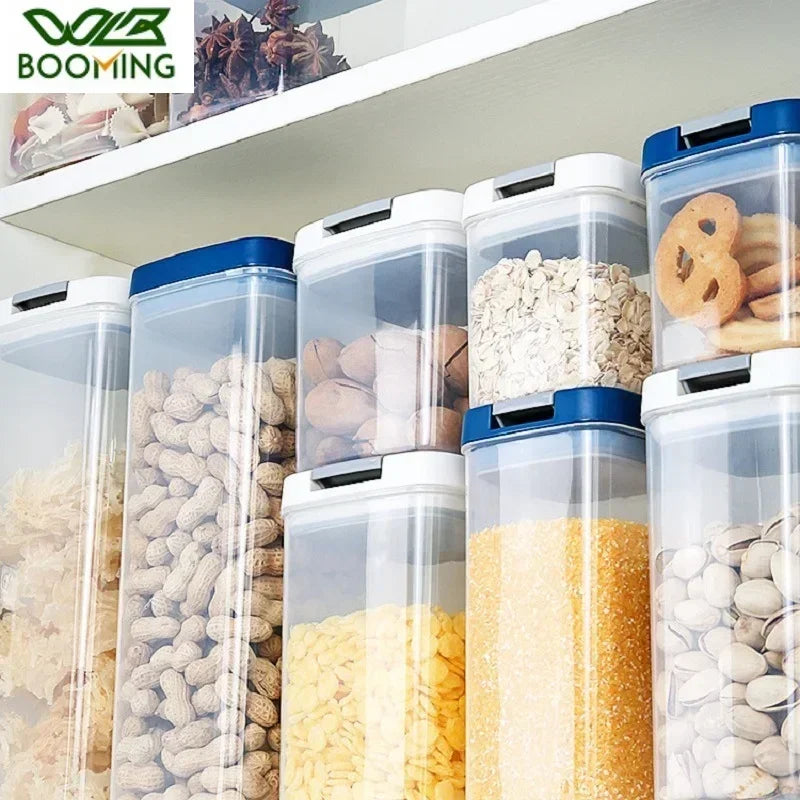 Plastic Food Storage Container - Multi Size Stackable Storage Containers for Refrigerator Use - ZOOMNSTORE