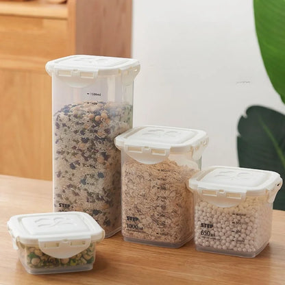 Plastic Food Storage Container - Multi Size Stackable Storage Containers for Refrigerator Use - ZOOMNSTORE