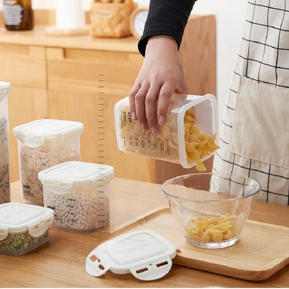 Plastic Food Storage Container - Multi Size Stackable Storage Containers for Refrigerator Use - ZOOMNSTORE