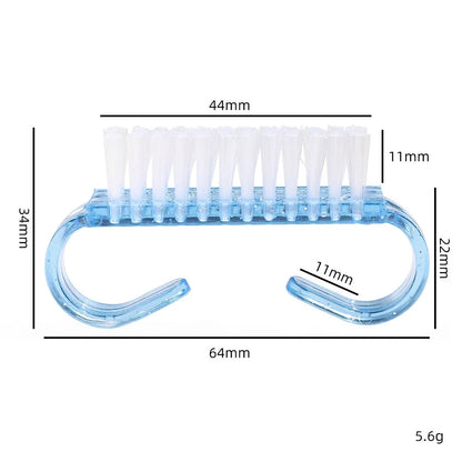 Plastic Nail Brushes - Soft Cleaning  Scrubbing Tools for Nail Art Manicure - ZOOMNSTORE