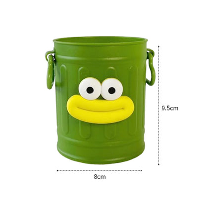 Plastic Pencil Holder - Cute Long Legged Desk Organizer with Letter Stickers - ZOOMNSTORE