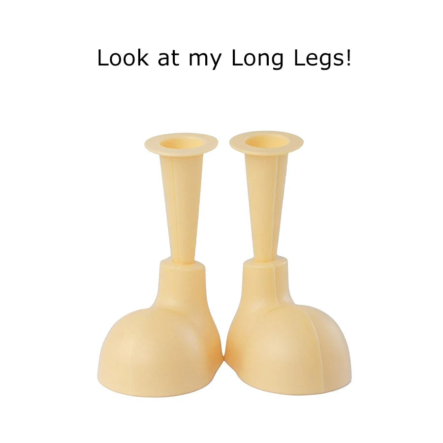 Plastic Pencil Holder - Cute Long Legged Desk Organizer with Letter Stickers - ZOOMNSTORE