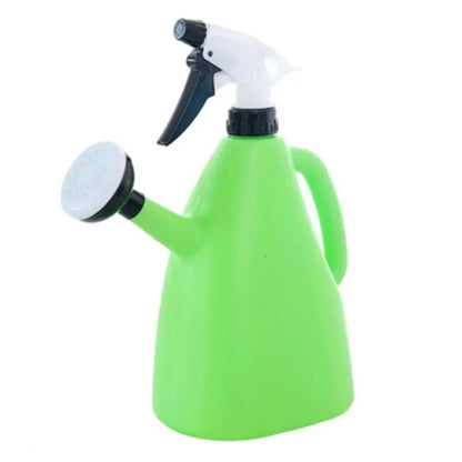 Plastic Watering Can - 1 Liter Durable Garden Watering Pot with Adjustable Spray Nozzle - ZOOMNSTORE