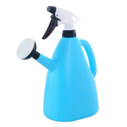 Plastic Watering Can - 1 Liter Durable Garden Watering Pot with Adjustable Spray Nozzle - ZOOMNSTORE
