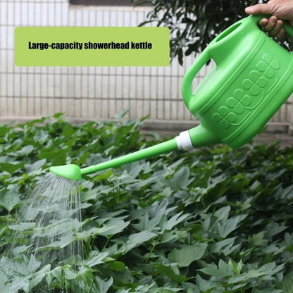 Plastic Watering Can With Detachable Shower Head – Ergonomic Curved Handle, Precise Pouring Spout, 4L/6L/8L Capacity - ZOOMNSTORE