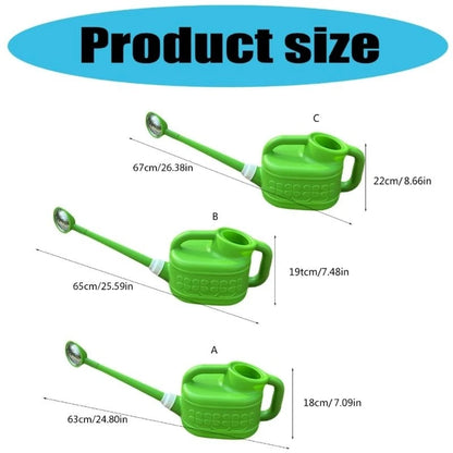 Plastic Watering Can With Detachable Shower Head – Ergonomic Curved Handle, Precise Pouring Spout, 4L/6L/8L Capacity - ZOOMNSTORE