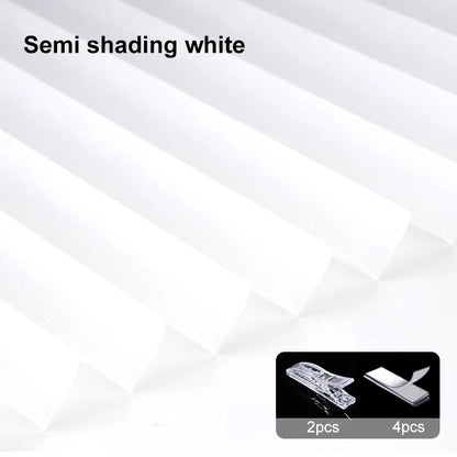Pleated Blackout Blind – Self-Adhesive Window Shade Curtain for Bathroom & Kitchen - ZOOMNSTORE