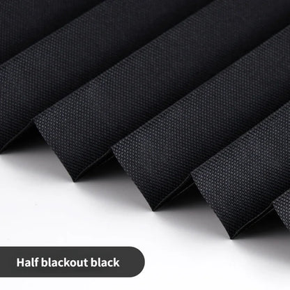 Pleated Blinds - Self-Adhesive Half Blackout Shades for Bathroom Balcony Windows - ZOOMNSTORE