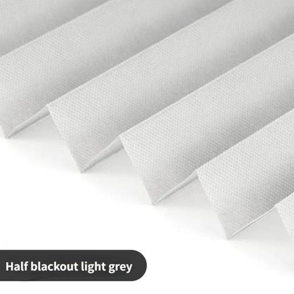 Pleated Blinds - Self-Adhesive Half Blackout Shades for Bathroom Balcony Windows - ZOOMNSTORE
