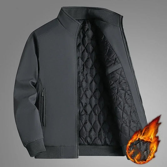 Plus Size 8XL Mens Winter Jacket - Waterproof Thick Stand Collar Coat - ZOOMNSTORE