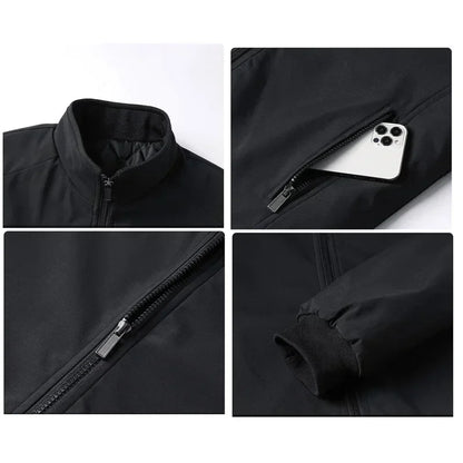 Plus Size 8XL Mens Winter Jacket - Waterproof Thick Stand Collar Coat - ZOOMNSTORE