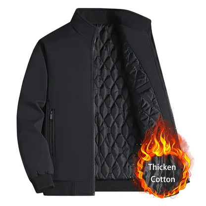 Plus Size 8XL Mens Winter Jacket - Waterproof Thick Stand Collar Coat - ZOOMNSTORE