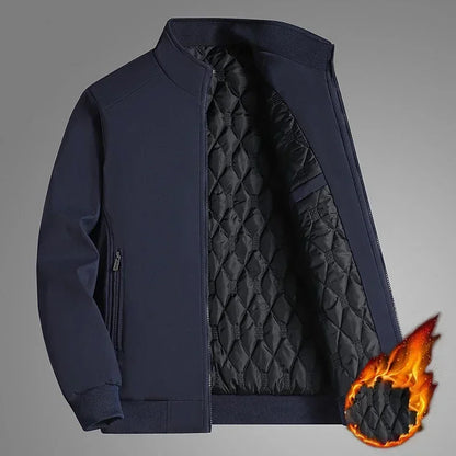 Plus Size 8XL Mens Winter Jacket - Waterproof Thick Stand Collar Coat - ZOOMNSTORE
