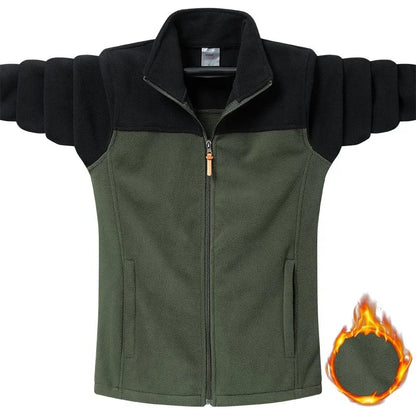 Plus Size 9XL Tactical Fleece Jacket - Windproof Camping Coat for Men  Women - ZOOMNSTORE