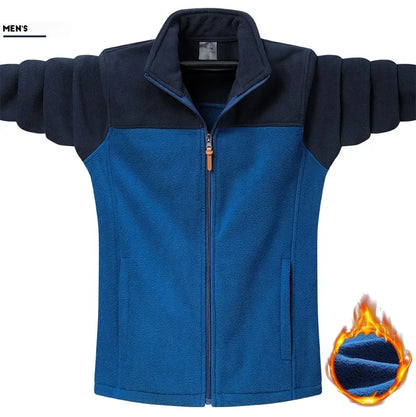 Plus Size 9XL Tactical Fleece Jacket - Windproof Camping Coat for Men  Women - ZOOMNSTORE
