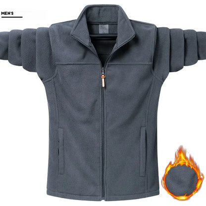 Plus Size 9XL Tactical Fleece Jacket - Windproof Camping Coat for Men  Women - ZOOMNSTORE