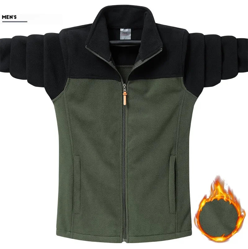 Plus Size 9XL Tactical Fleece Jacket - Windproof Camping Coat for Men  Women - ZOOMNSTORE
