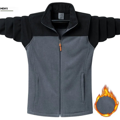Plus Size 9XL Tactical Fleece Jacket - Windproof Camping Coat for Men  Women - ZOOMNSTORE