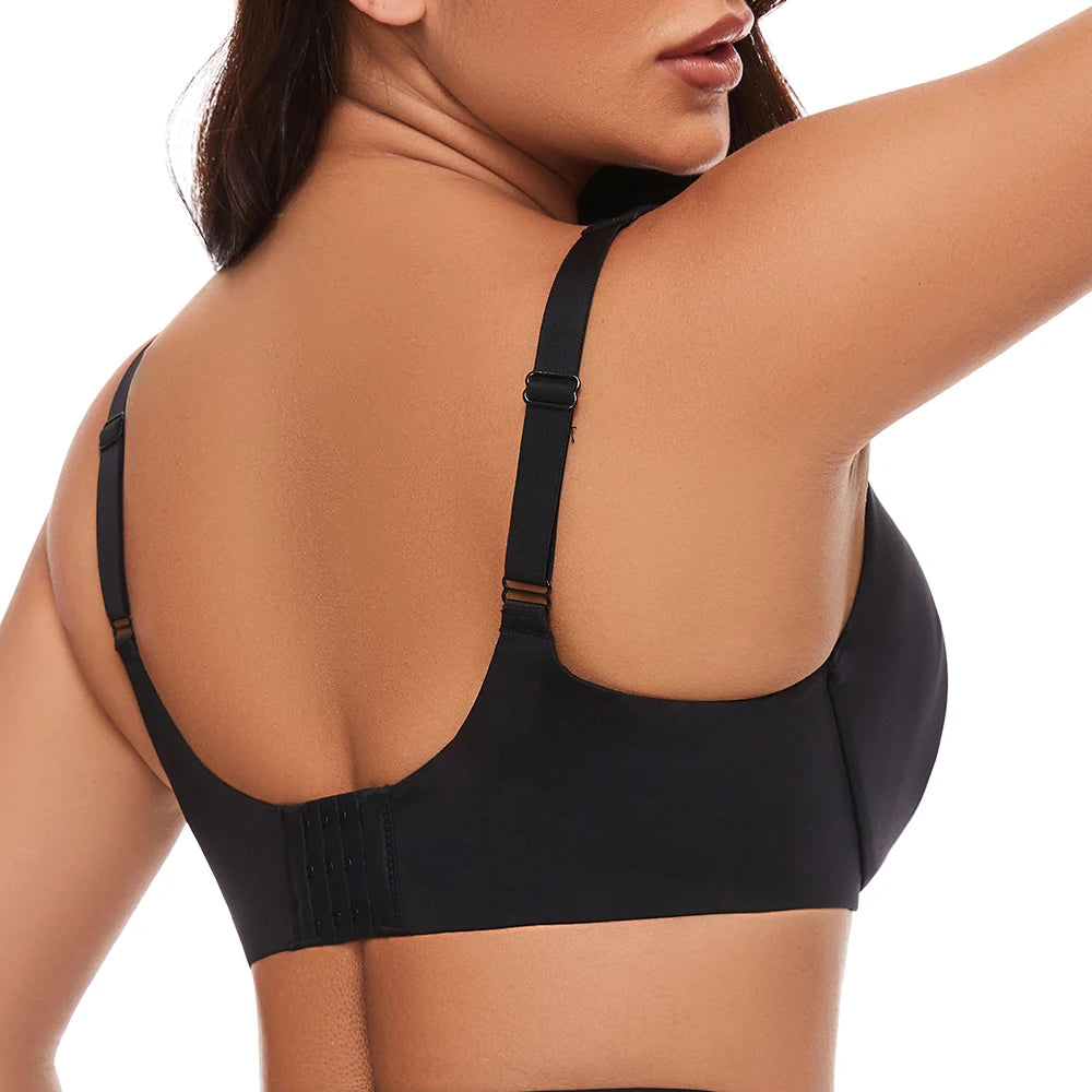 Sheroine Plus Size Underwire Bra Minimizer, Full Coverage Seamless Unlined Bras for Women Unpadded Everyday Support Comfort - ZOOMNSTORE