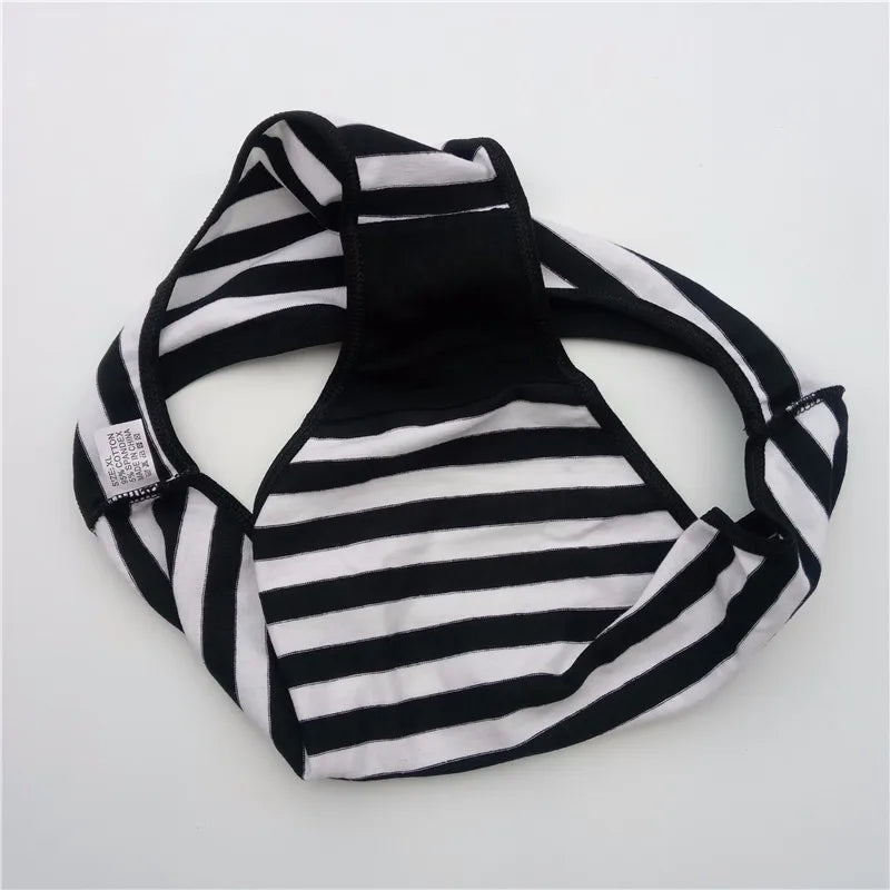 Plus Size Seamless Panties - Striped Cotton Briefs Women Low Rise Comfortable Underwear - ZOOMNSTORE