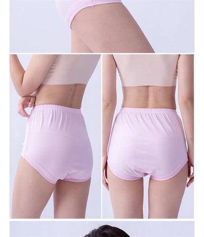 Plus Size Women's Briefs - High Waist Cotton Underwear for Comfortable Fit - ZOOMNSTORE