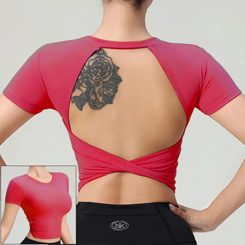 Plus Size Womens Black Long Sleeve Yoga Shirt - Fitness  Running Top - ZOOMNSTORE