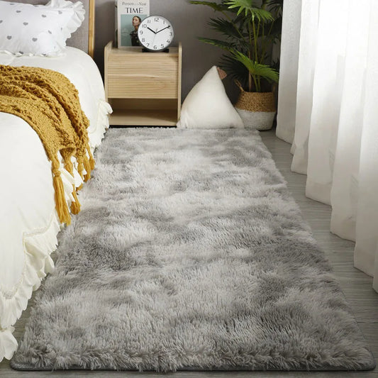 Super Soft Plush Area Rug - Fuzzy Bedroom Carpet  Living Room Mat - ZOOMNSTORE
