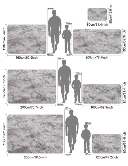 Super Soft Plush Area Rug - Fuzzy Bedroom Carpet  Living Room Mat - ZOOMNSTORE