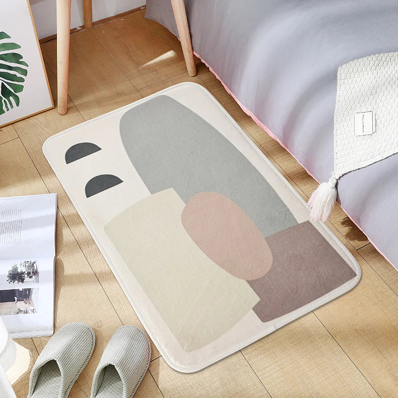 Cartoon Plush Bedroom Carpet - Non-slip Bedside Mat - ZOOMNSTORE