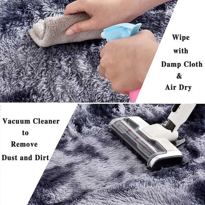 Soft Plush Living Room Rug - Modern Fluffy Carpet for Kids Playroom and Sofa - ZOOMNSTORE