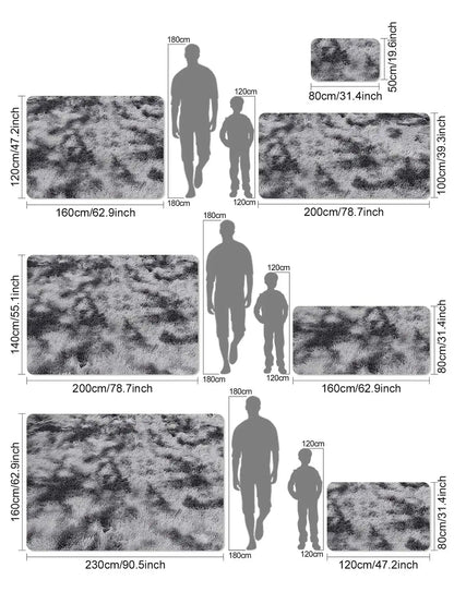 Soft Plush Living Room Rug - Modern Fluffy Carpet for Kids Playroom and Sofa - ZOOMNSTORE