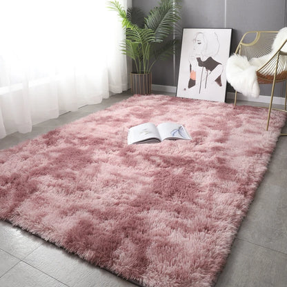 Soft Plush Living Room Rug - Modern Fluffy Carpet for Kids Playroom and Sofa - ZOOMNSTORE