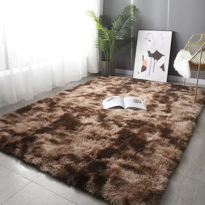Soft Plush Living Room Rug - Modern Fluffy Carpet for Kids Playroom and Sofa - ZOOMNSTORE