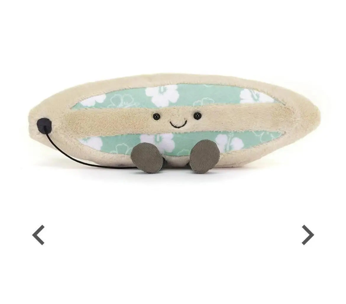 Plush Cat Toy - Interactive Coral Cat Plush Surfboard Doll 10cm | Soft PP Cotton Plaything - ZOOMNSTORE