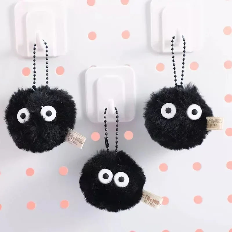Cute Plush Coal Ball Keychains - Pet Play Cartoon Bag Pendants 510PCS - ZOOMNSTORE