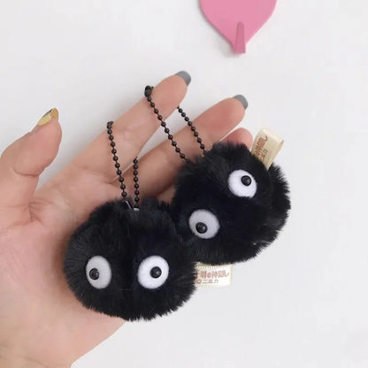 Cute Plush Coal Ball Keychains - Pet Play Cartoon Bag Pendants 510PCS - ZOOMNSTORE