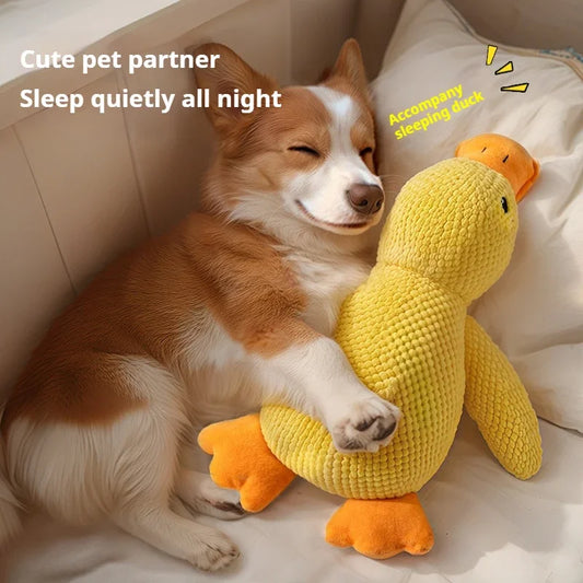 Plush Duck Dog Toy - Bite Resistant Sound Relief Companion - ZOOMNSTORE