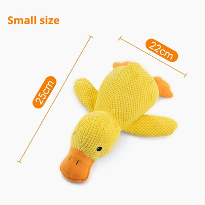 Plush Duck Dog Toy - Bite Resistant Sound Relief Companion - ZOOMNSTORE