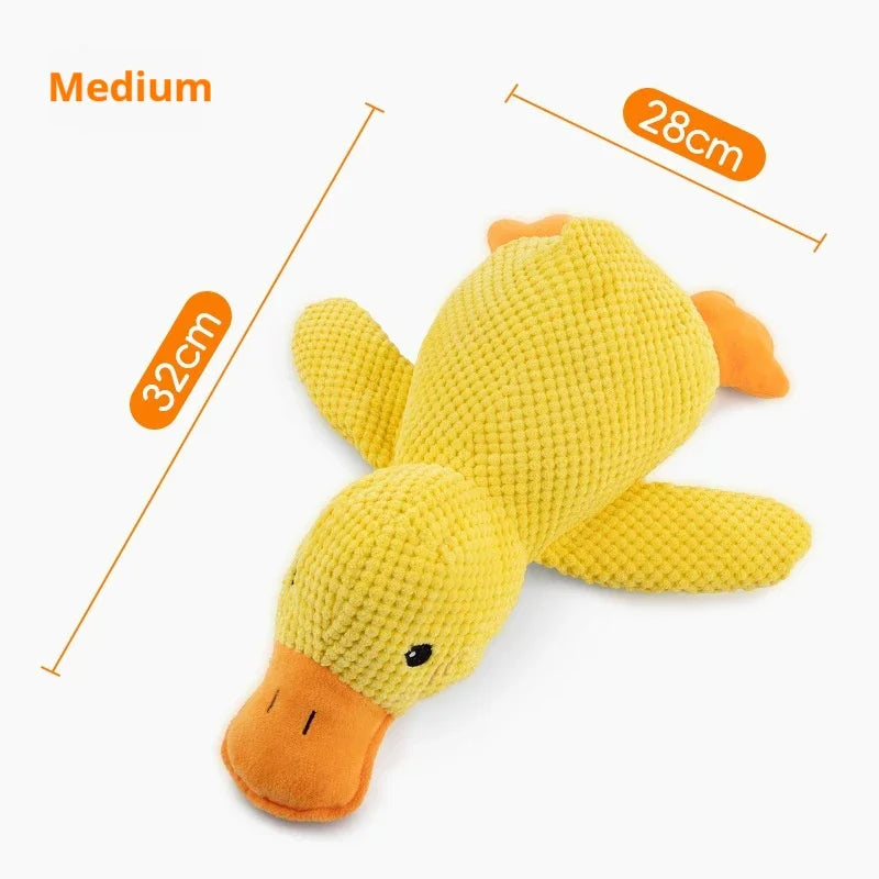 Plush Duck Dog Toy - Bite Resistant Sound Relief Companion - ZOOMNSTORE