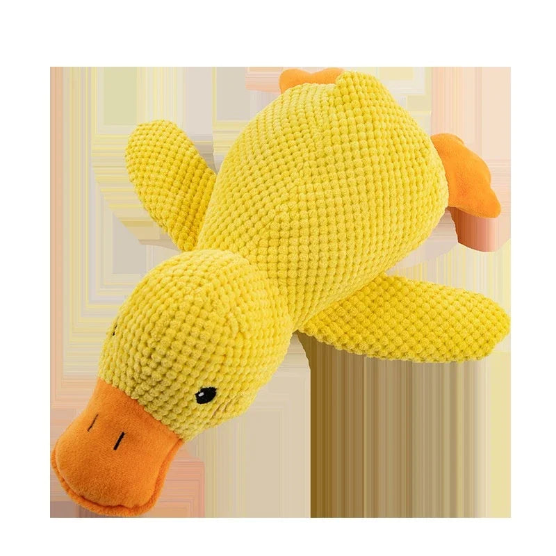 Plush Duck Dog Toy - Bite Resistant Sound Relief Companion - ZOOMNSTORE