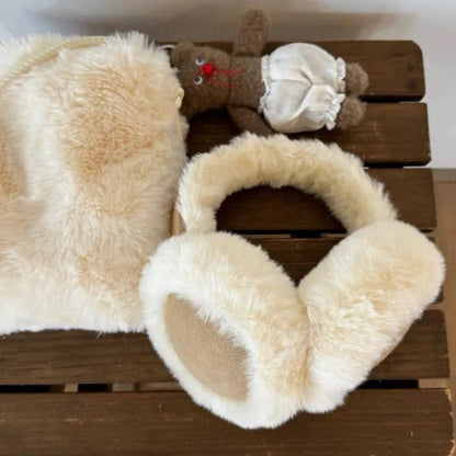 Plush Ear Muffs – Foldable Thick Wool Earmuffs for Cold Protection Winter Gear - ZOOMNSTORE