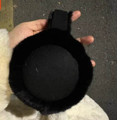 Plush Ear Muffs – Foldable Thick Wool Earmuffs for Cold Protection Winter Gear - ZOOMNSTORE