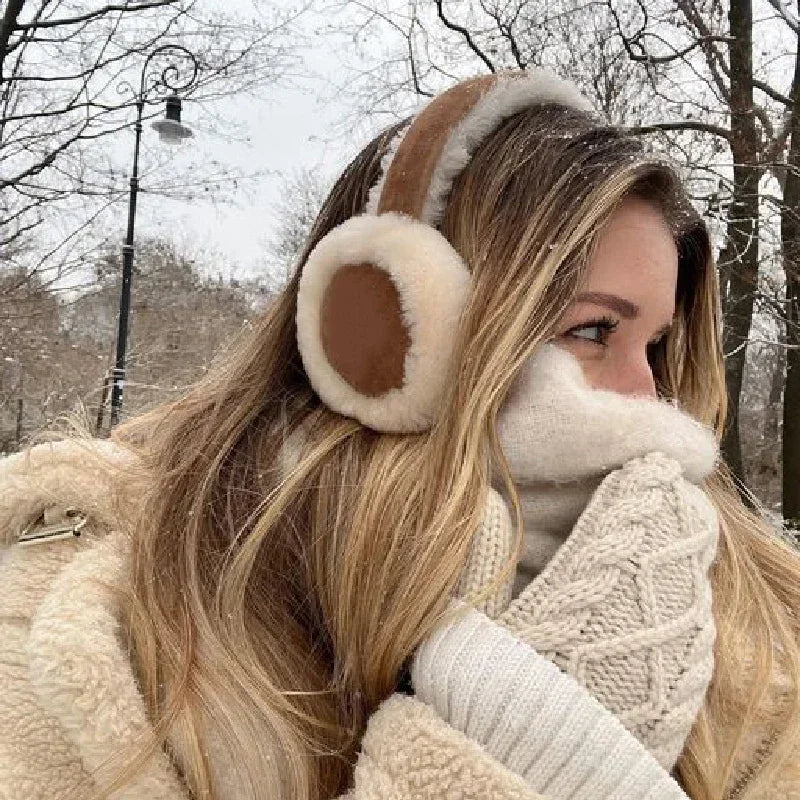 Plush Ear Muffs – Foldable Winter Ear Warmers for Men & Women | Cold Weather Protection - ZOOMNSTORE