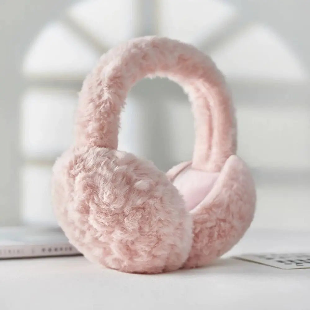 Plush Ear Warmer - Foldable Earflap Earmuffs For Winter Ear Protection Gear - ZOOMNSTORE