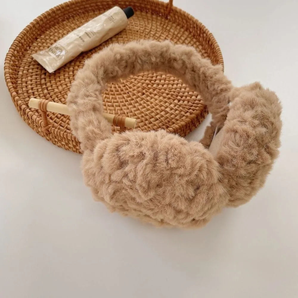 Plush Ear Warmer - Foldable Earflap Earmuffs For Winter Ear Protection Gear - ZOOMNSTORE